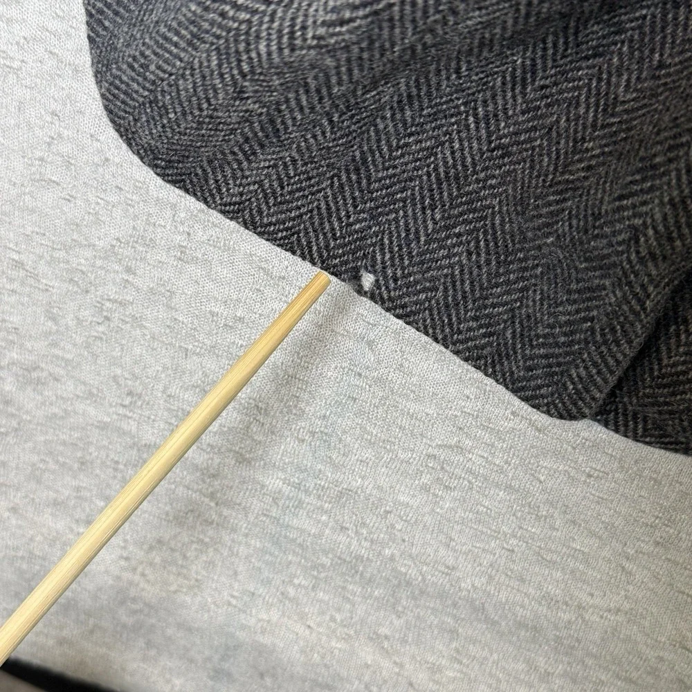 Vintage American Trend Men's Blazer Sport Coat 44R Gray Tweed Lambswool USA Made